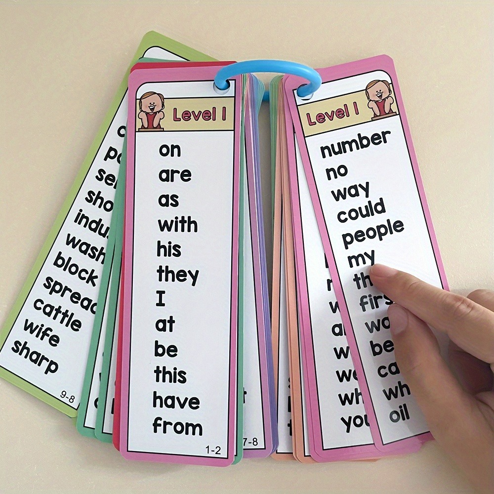 Sight Word Game - กิจกรรมการเรียนรู้สนุกด้วยการ์ดสองด้าน 1,000 คําสายตาแฟลชการ์ดสําหรับเด็กอายุ 6-10 ระดับ Word