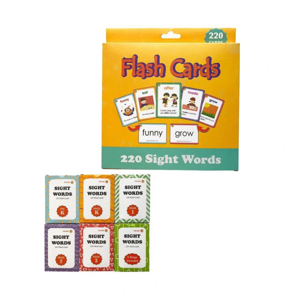 Sight Word Game - การ์ดคำศัพท์ภาษาอังกฤษแบบกระดาษ การ์ดฝึกการจดจำคำศัพท์ การ์ดมอนเตสซอรี่ เกมคำศัพท์ภาษาอังกฤษ รูปสัตว์สวยงาม