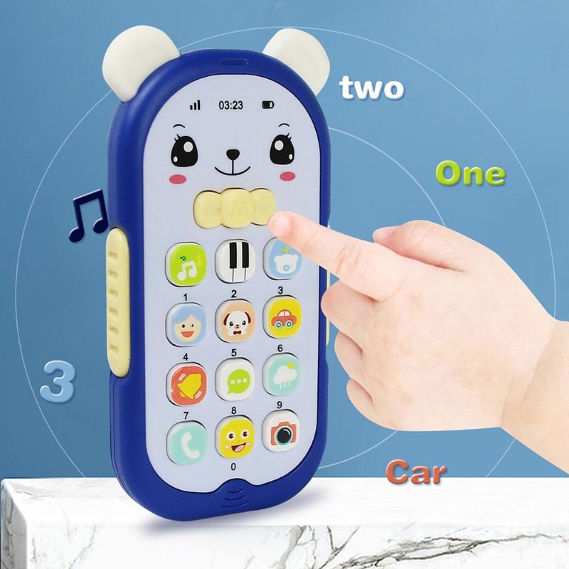 Kids Education Mobile - โทรศัพท์ของเล่นเด็ก เครื่องดนตรีเสียงโทรศัพท์ สำหรับเด็กทารก ของเล่นโทรศัพท์มือถือเพื่อการศึกษาปฐมวัย ของขวัญ
