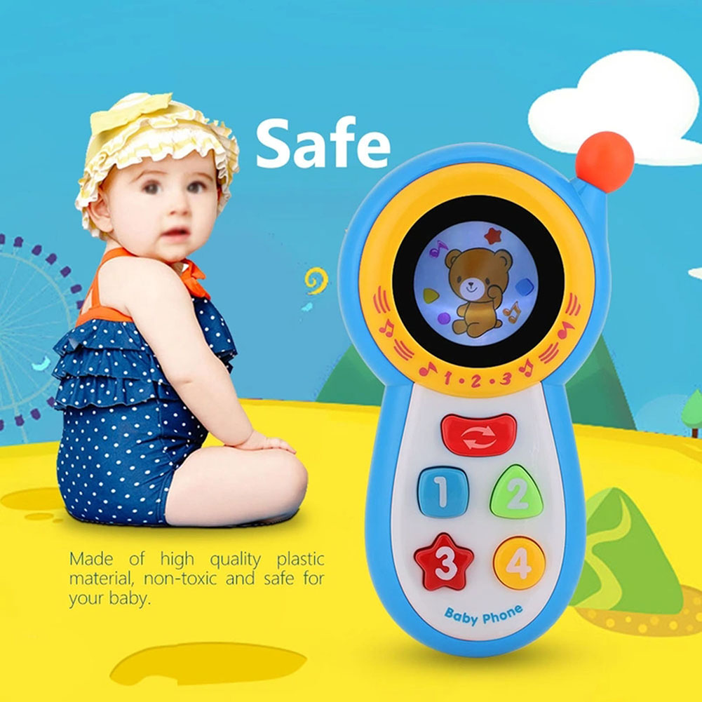 Kids Education Mobile - ของเล่นปริศนาโทรศัพท์มือถือสำหรับเด็กทารกที่มีเสียงกระจกทรงกลมของเล่นเพื่อการเรียนรู้สำหรับเด็กอายุ0-3ปี