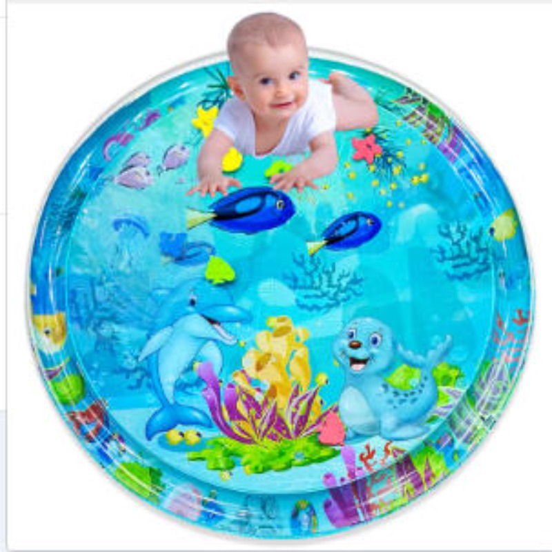 Kids Educational Mat - แผ่นรองน้ำสำหรับเด็กทารก เบาะเป่าลม PVC สำหรับเด็กเล็ก ฝึกการนอนคว่ำ แผ่นรองน้ำสำหรับเด็ก
