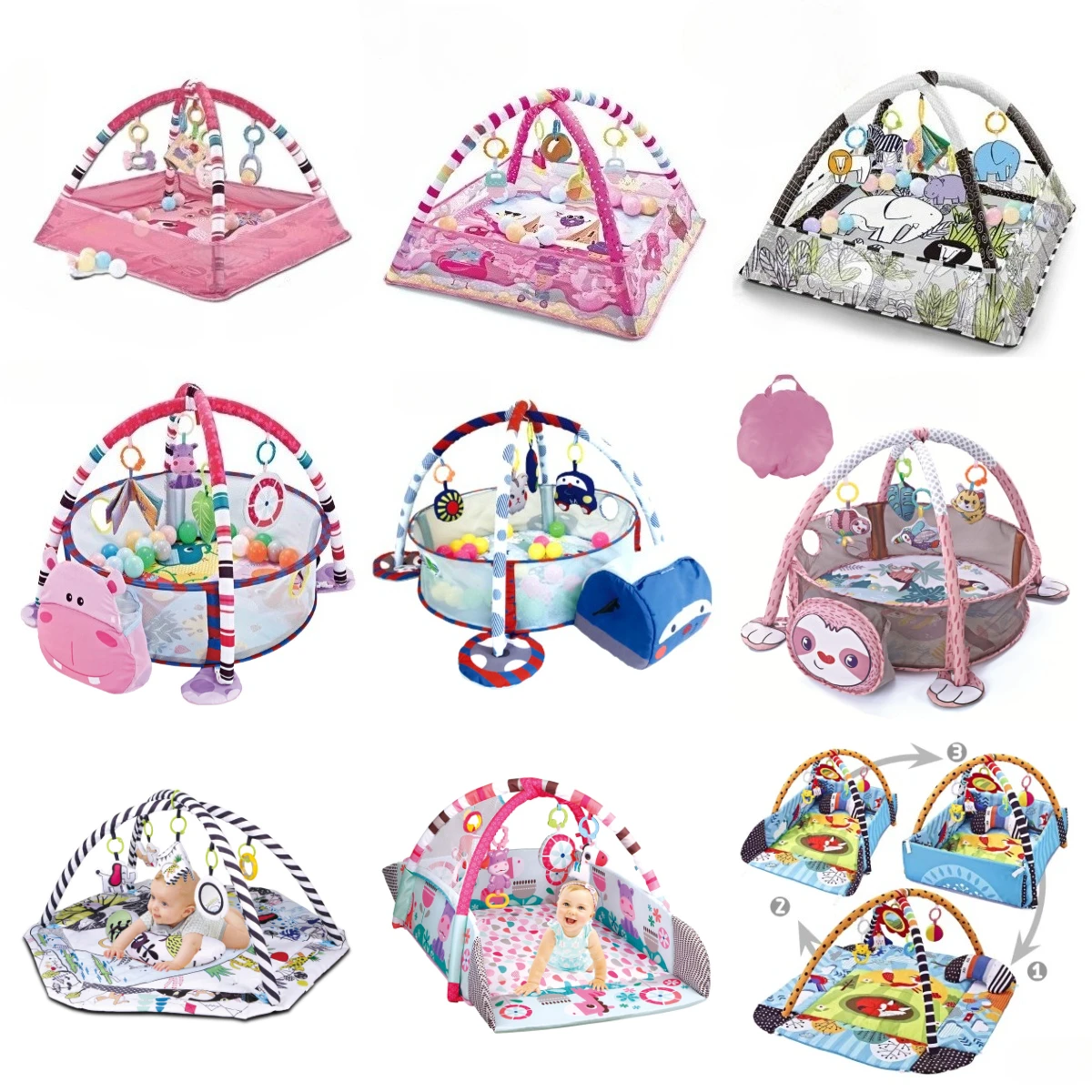 Kids Educational Mat - แผ่นรองคลานสำหรับเด็ก ของเล่นเสริมพัฒนาการ แผ่นรองเล่นสำหรับเด็กเล็ก ของขวัญสำหรับเด็ก ของเล่นเด็ก ยิมเด็ก