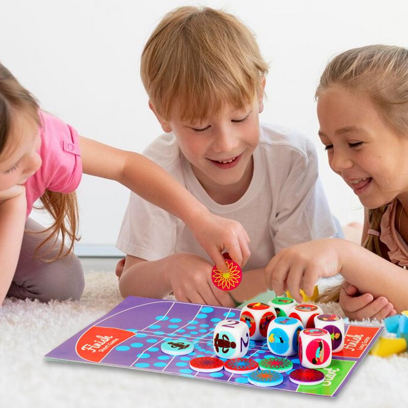 Kids Yoga Education - ลูกเต๋าออกกําลังกายสําหรับเด็กสนุกเด็กลูกเต๋าโยคะอุปกรณ์โยคะออกกําลังกายลูกเต๋าการศึกษาเด็กฟิตเนสอุปกรณ์สําหรับครอบครัวเด็ก