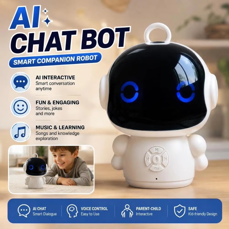 Kids Education Learning - ของเล่นหุ่นยนต์ AI อัจฉริยะ ไวไฟ อินเทอร์แอคทีฟ เครื่องเรียนรู้เพื่อการศึกษา