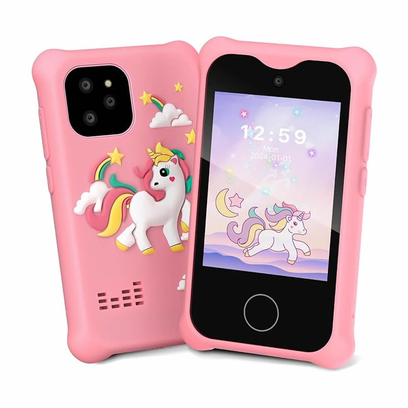 Kids Education Mobile - กล้องดิจิตอล โทรศัพท์มือถือเด็ก เครื่องเล่น MP3 ของเล่นกล้องถ่ายรูป หน้าจอสัมผัส