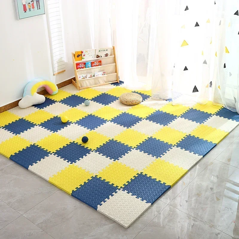 Kids Educational Mat - 12ชิ้นกันลื่นสำหรับเด็กพรมปูพื้นลายปริศนาสำหรับเด็กพรมออกกำลังกายแบบประสานแผ่นโฟม EVA สำหรับเด็กผ้าห่ม30*30ซม.