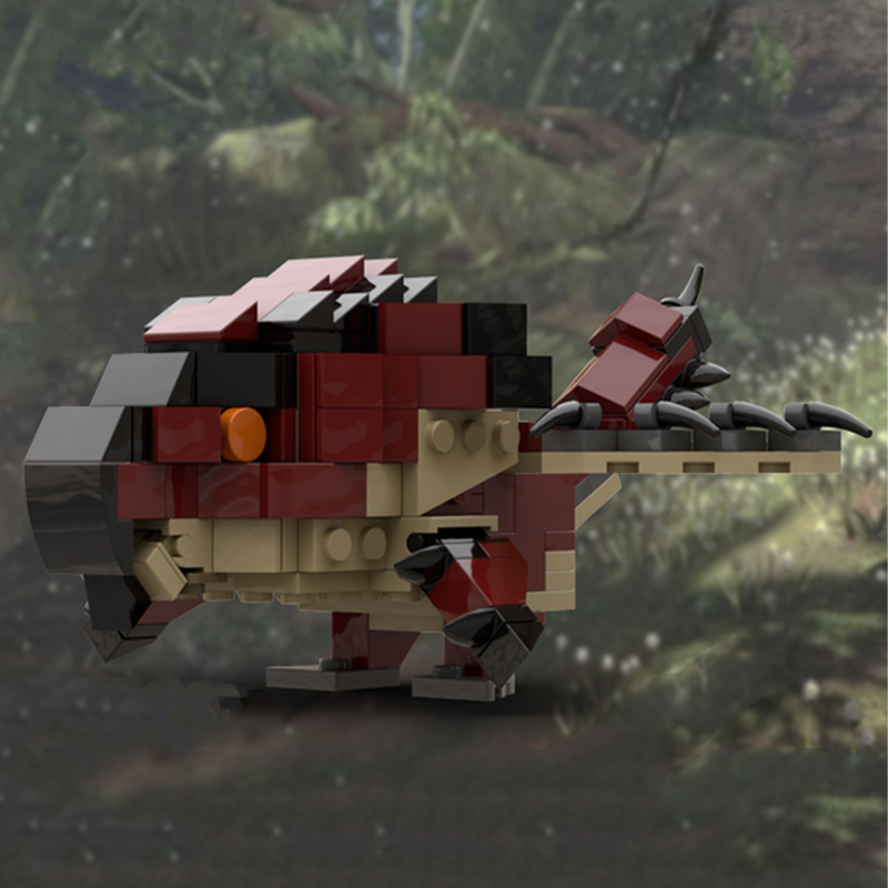 Kids Hunter Education - 214 ชิ้น MOC Rathalos Monster Hunter