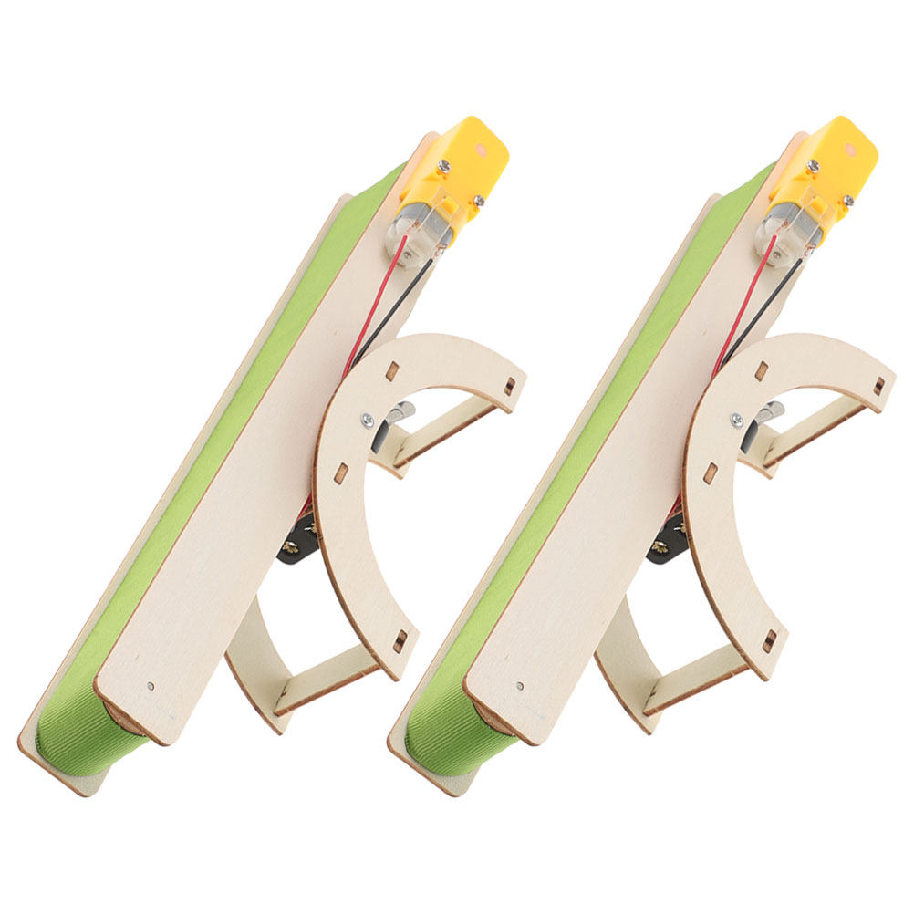 Kids Education Tools - ชุดประกอบสายพานลำเลียงไฟฟ้า 2 ชิ้น สำหรับการเรียนรู้วิทยาศาสตร์แบบโต้ตอบและการสำรวจทางวิศวกรรมสำหรับเด็ก