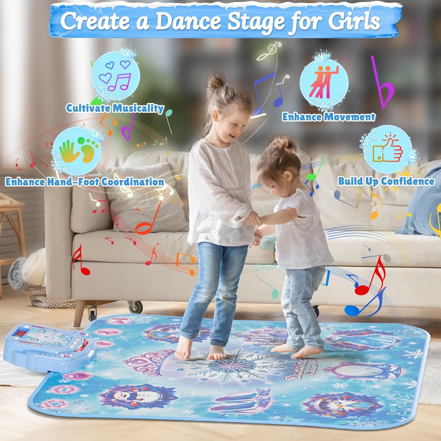 แผ่นเต้นบลูทูธไร้สาย 8 ปุ่ม 1  - Kids Educational Mat บทวิจารณ์และราคา