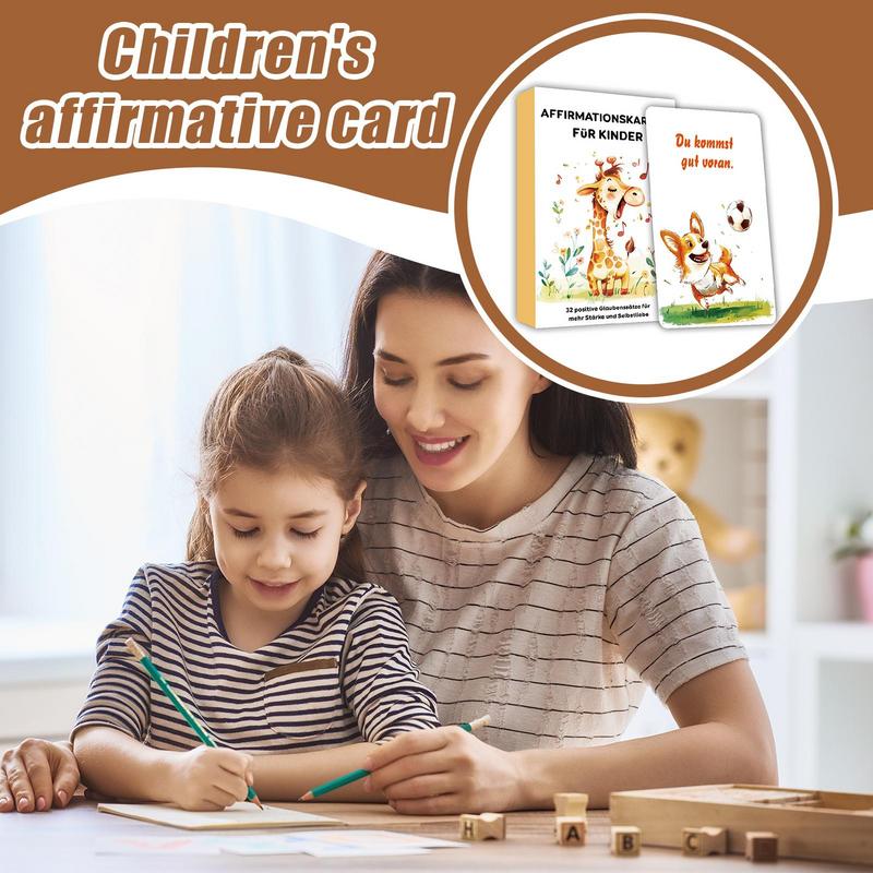 การ์ดเสริมสร้างความมั่นใจสําหร - Kids Education Quotes บทวิจารณ์และราคา