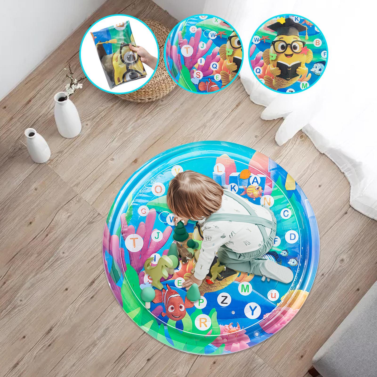 105 ซม.เด็กเล่นเสื่อน้ํา PVC เ - Kids Educational Mat บทวิจารณ์และราคา