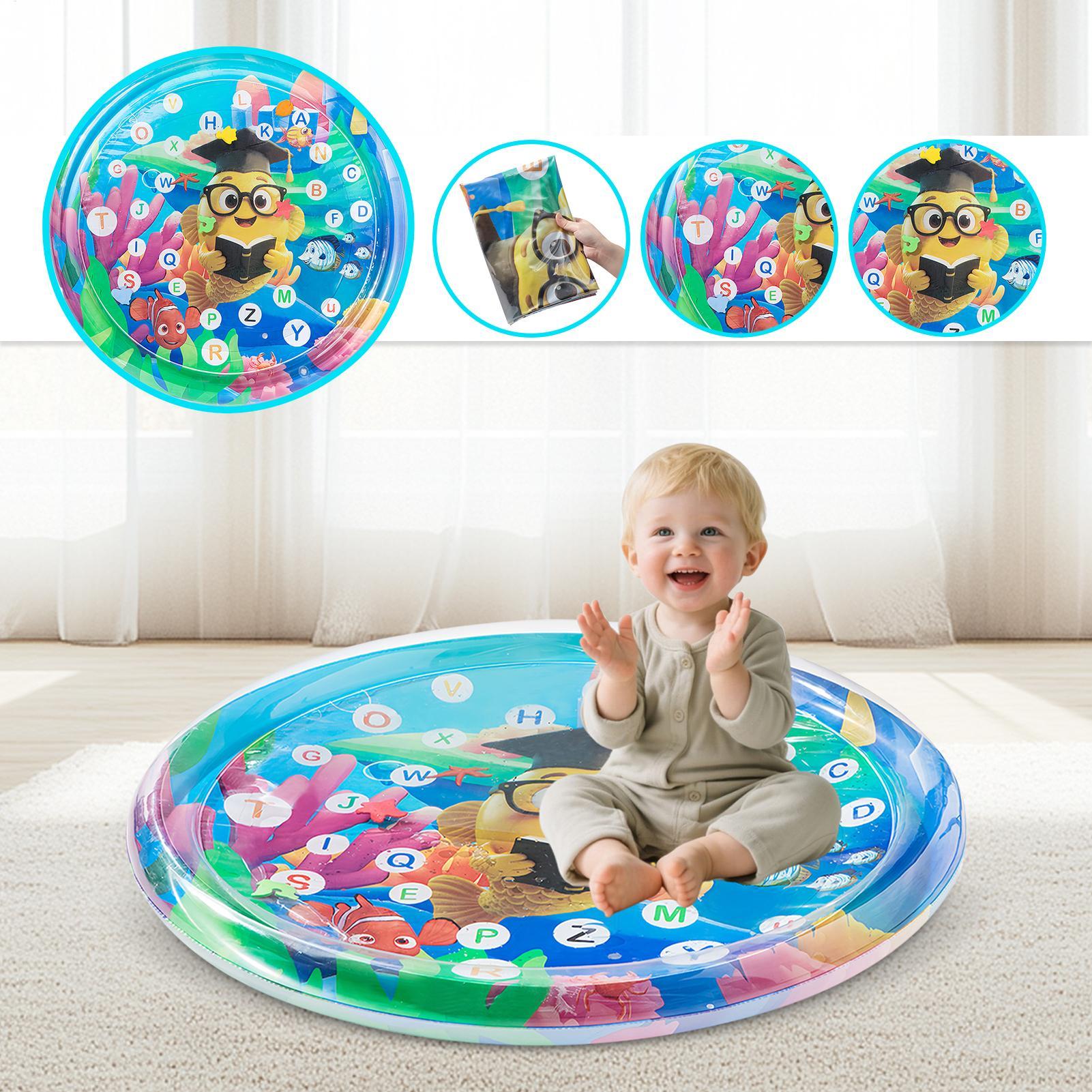 105 ซม.เด็กเล่นเสื่อน้ํา PVC เ - Kids Educational Mat บทวิจารณ์และราคา