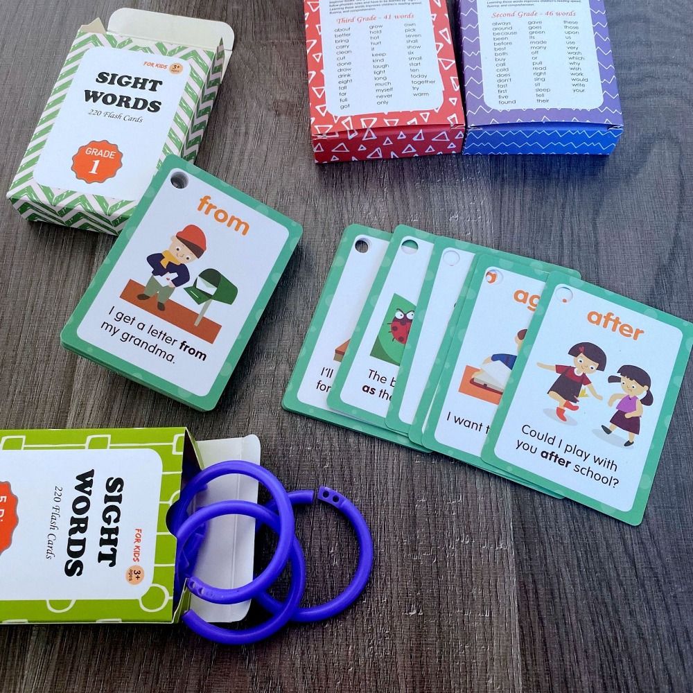 การ์ดคำศัพท์ภาษาอังกฤษแบบกระดา - Sight Word Game บทวิจารณ์และราคา
