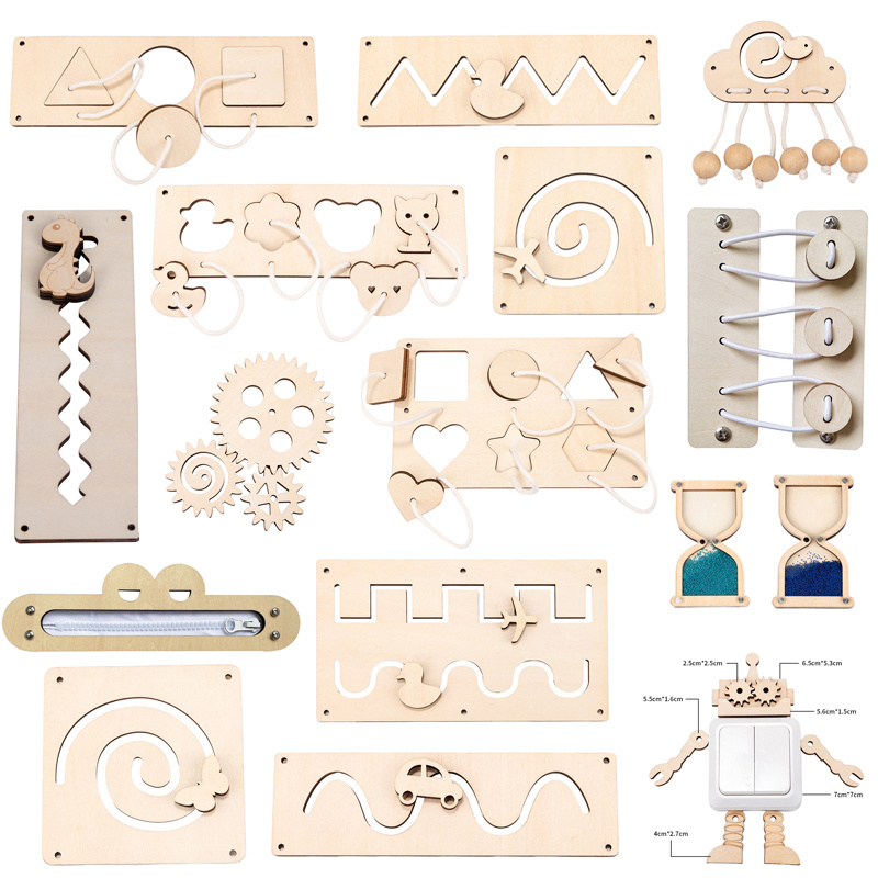 เด็ก Montessori Busy Board DIY - Kids Education Usa บทวิจารณ์และราคา