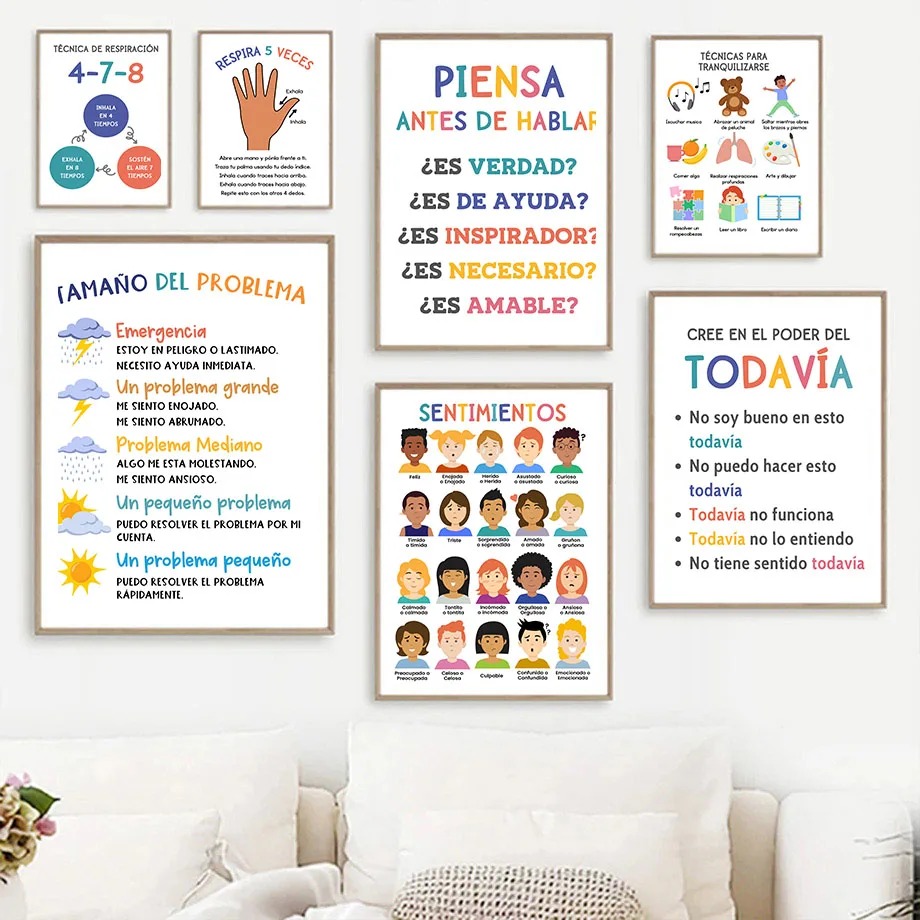 โปสเตอร์ภาพพิมพ์ศิลปะติดผนังสไ - Kids Yoga Education บทวิจารณ์และราคา