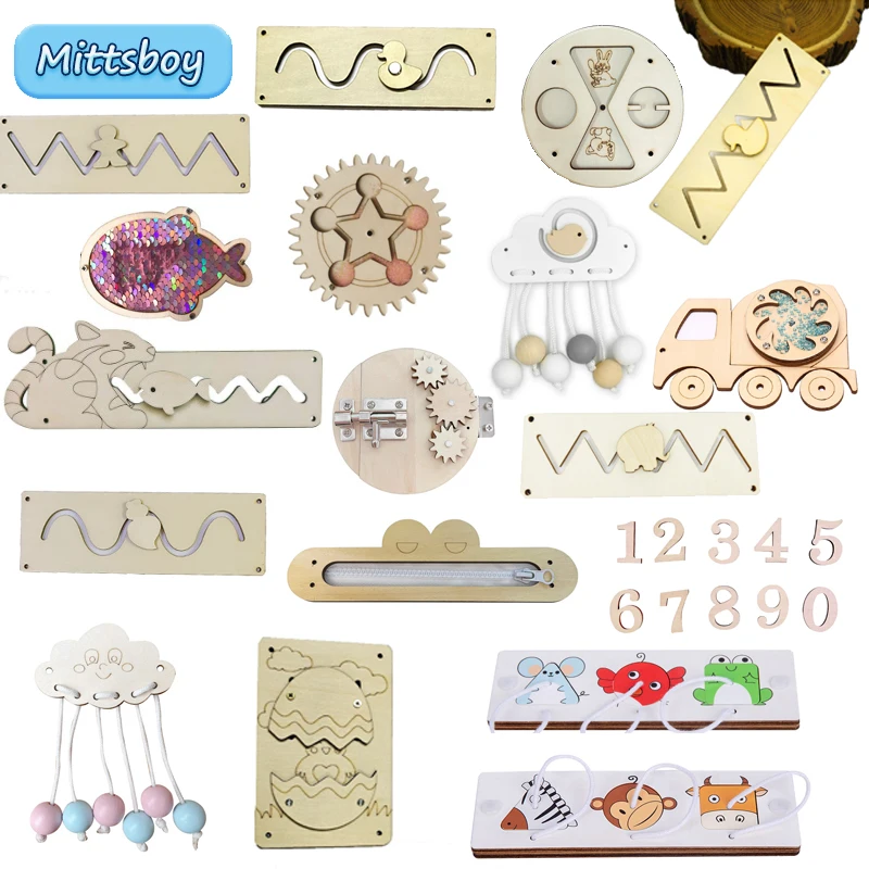 DIY Busy Board Montessori ของเ - Kids Education Usa บทวิจารณ์และราคา