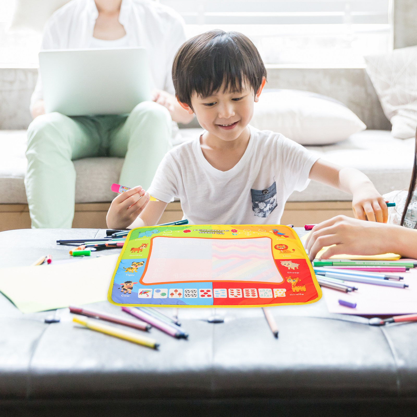 แผ่นรองวาดภาพเพื่อการเรียนรู้ส - Kids Educational Mat บทวิจารณ์และราคา