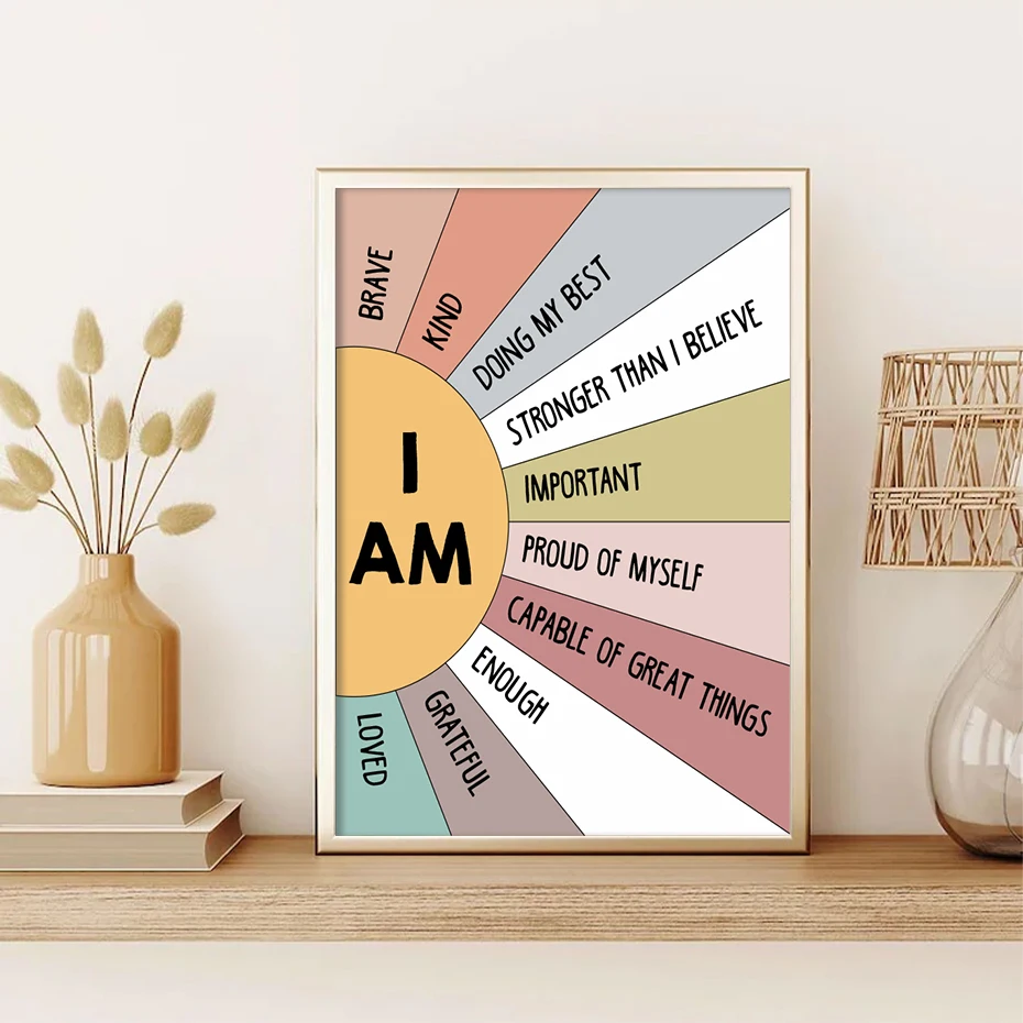 1PCS การศึกษา Sun สีสันบวกยืนย - Kids Education Quotes บทวิจารณ์และราคา