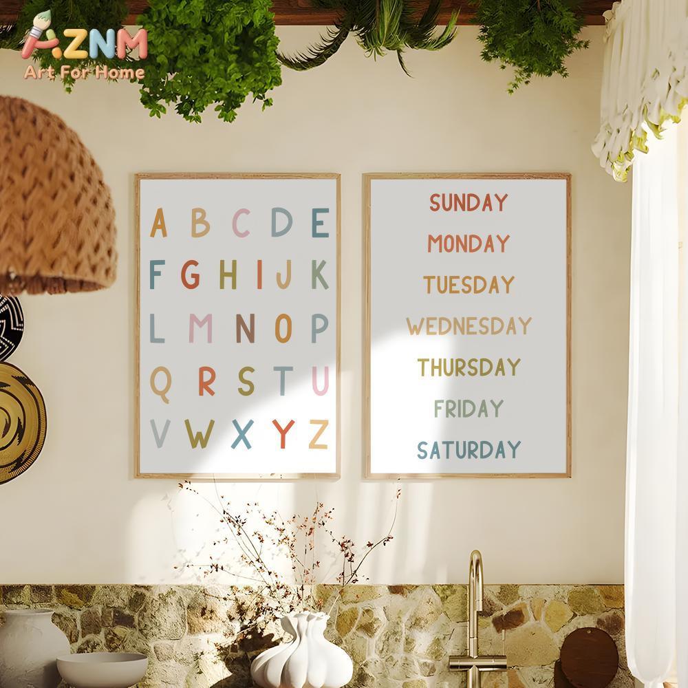 AZNM ศิลปะบนผืนผ้าใบแบบไม่มีกร - Kids Education Learning บทวิจารณ์และราคา