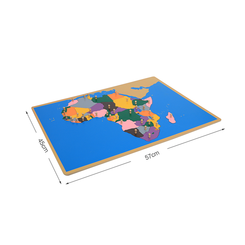 แผนที่ไม้แบบจิ๊กซอว์ของแอฟริกา - Kids Education Tools บทวิจารณ์และราคา