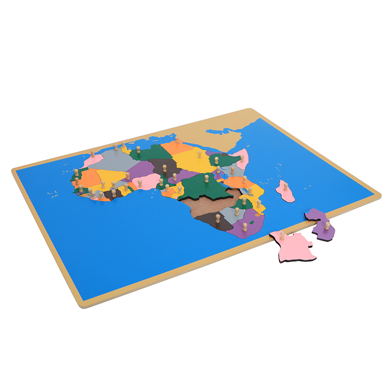 แผนที่ไม้แบบจิ๊กซอว์ของแอฟริกา - Kids Education Tools บทวิจารณ์และราคา