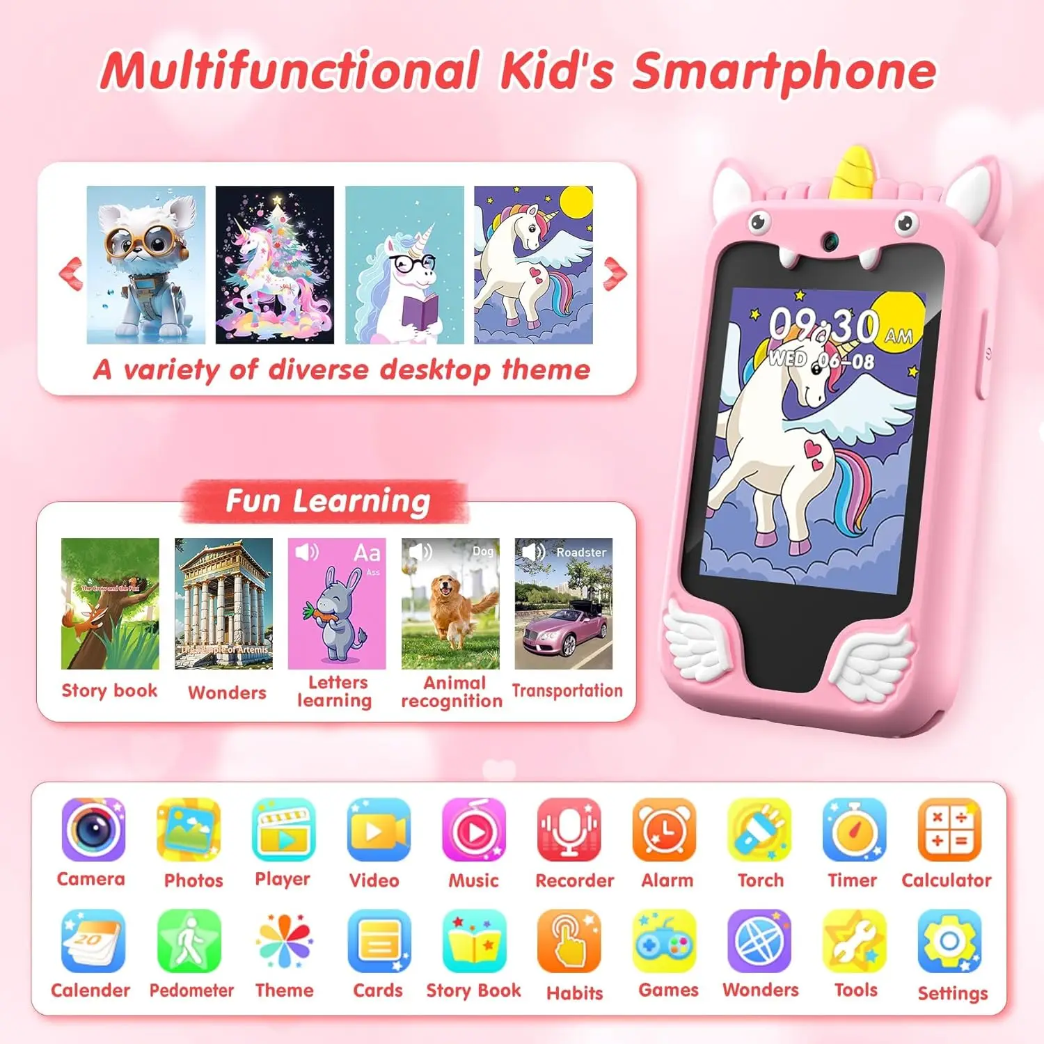 เด็กกล้องสมาร์ทโฟนของเล่นหน้าจ - Kids Education Mobile บทวิจารณ์และราคา