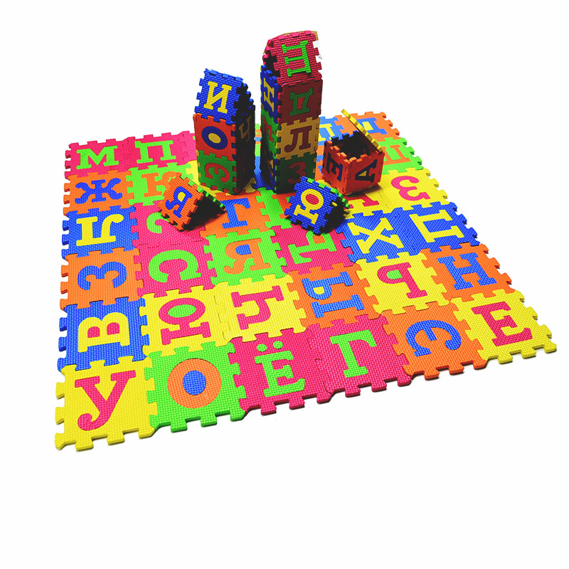ตัวอักษรรัสเซีย Mat เด็กเล่นกา - Kids Educational Mat บทวิจารณ์และราคา