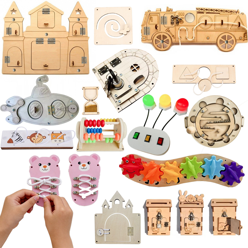 DIY มอนเตสซอรี่ บิซซี่ บอร์ด อ - Kids Education Usa บทวิจารณ์และราคา