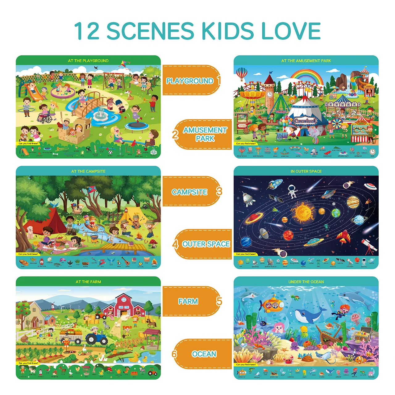 ชุดกิจกรรมค้นหาและค้นหาแบบมอนเ - Kids Educational Mat บทวิจารณ์และราคา