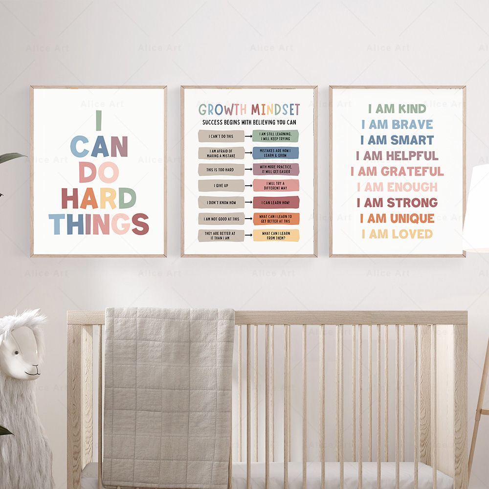 คำยืนยันสำหรับห้องเด็ก โปสเตอร - Kids Education Quotes บทวิจารณ์และราคา