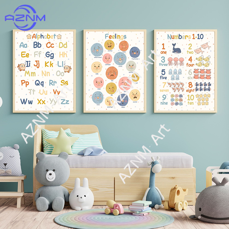 มอนเตสซอรี่ โปสเตอร์ภาพพิมพ์ศิ - Kids Yoga Education บทวิจารณ์และราคา
