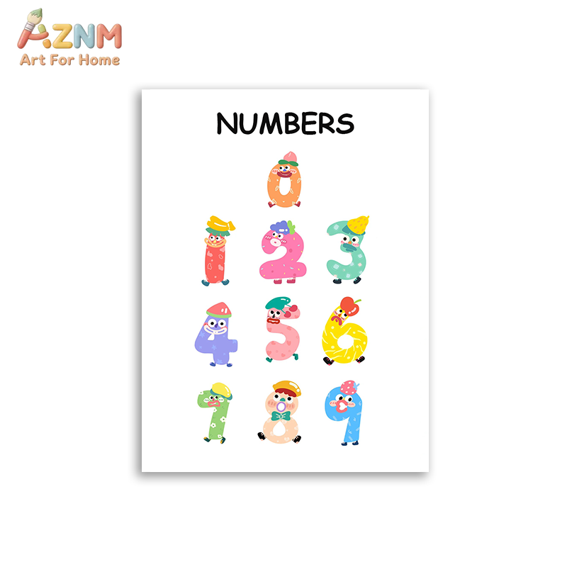 AZNM ศิลปะบนผืนผ้าใบแบบไม่มีกร - Kids Education Learning บทวิจารณ์และราคา