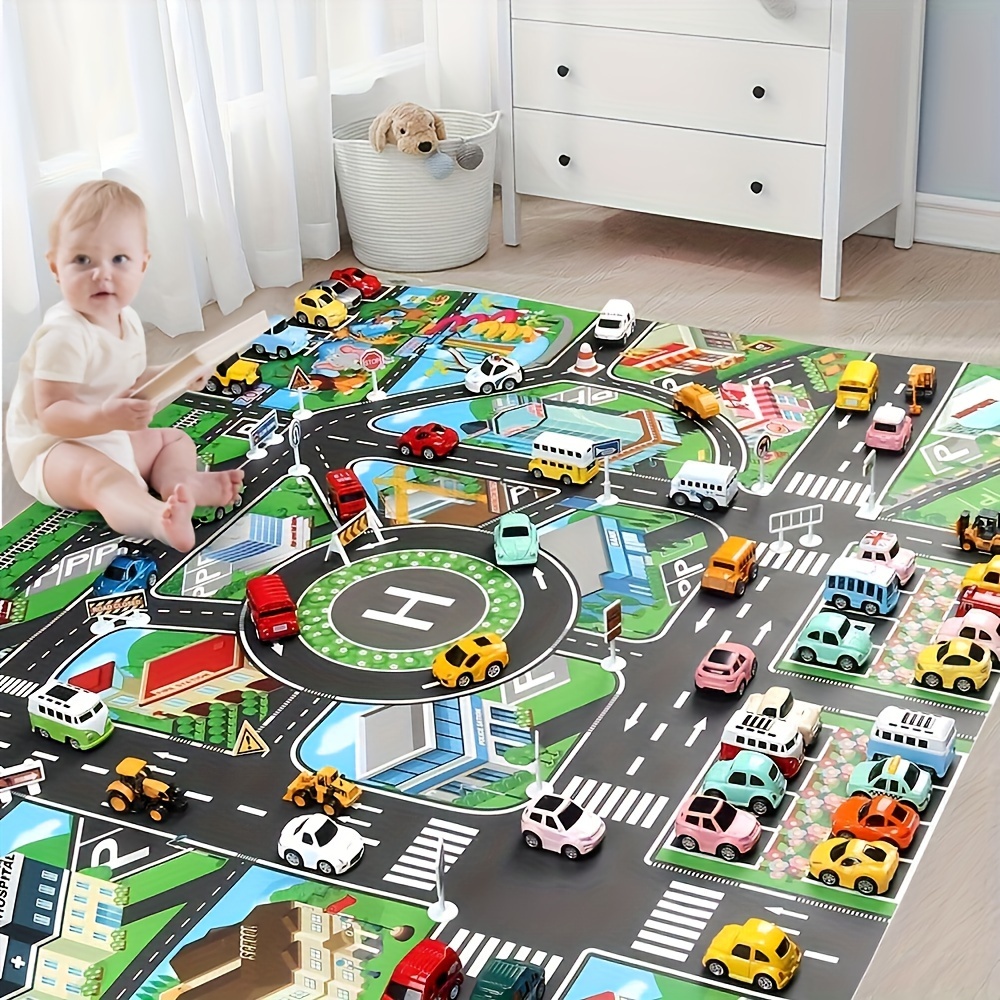1 pc, City Traffic Play Mat, แ - Kids Educational Mat บทวิจารณ์และราคา