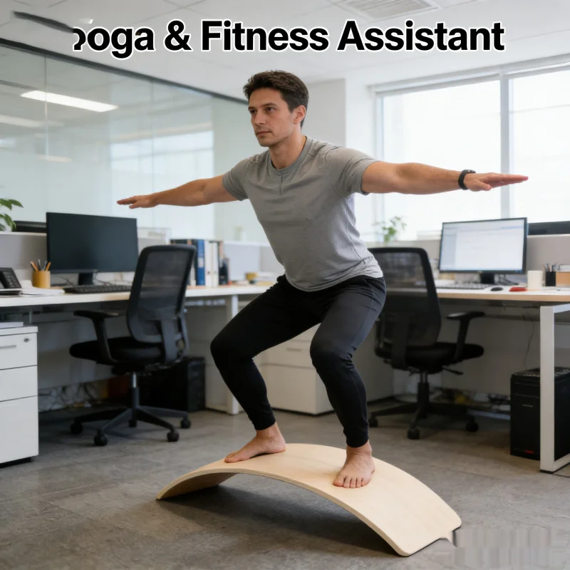 กระดานทรงตัวไม้มอนเตสซอรี่สำหร - Kids Yoga Education บทวิจารณ์และราคา