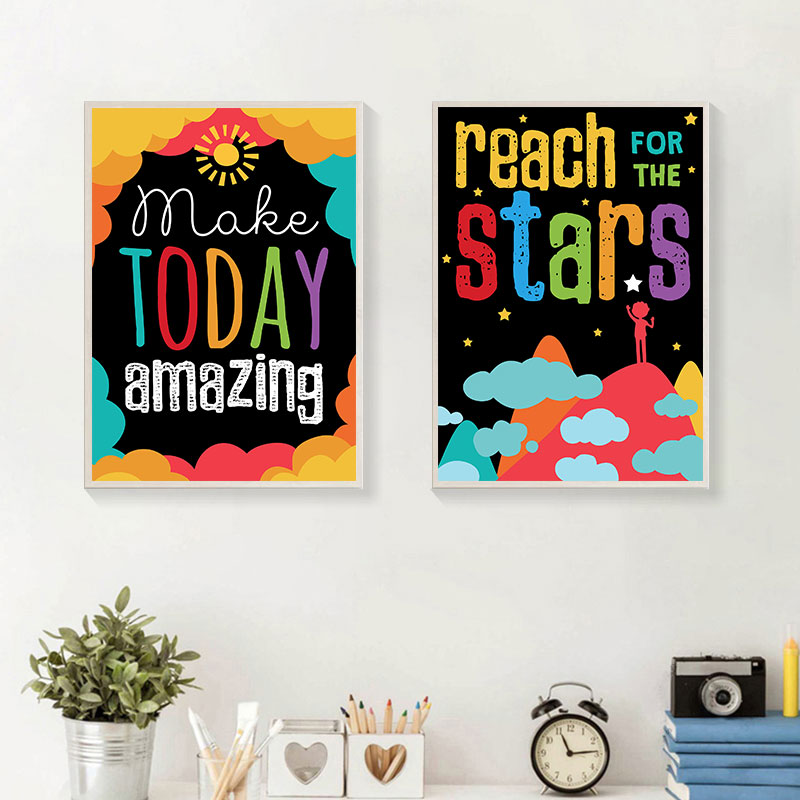 สีสันน่ารัก Dream คําคมใหญ่ผ้า - Kids Education Quotes บทวิจารณ์และราคา